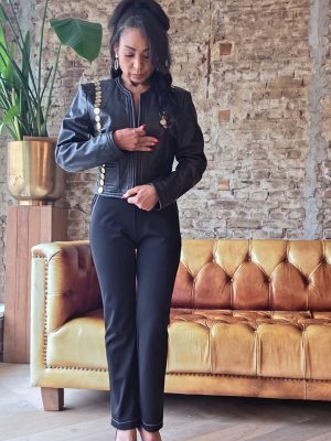 Moschino Cheap & Chic leather biker jacket