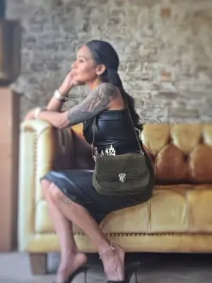 Moss green bag