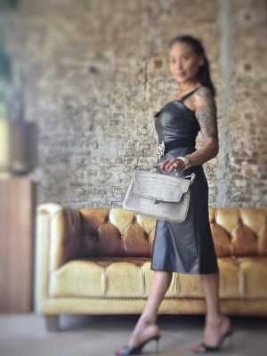 Grey Croc bag